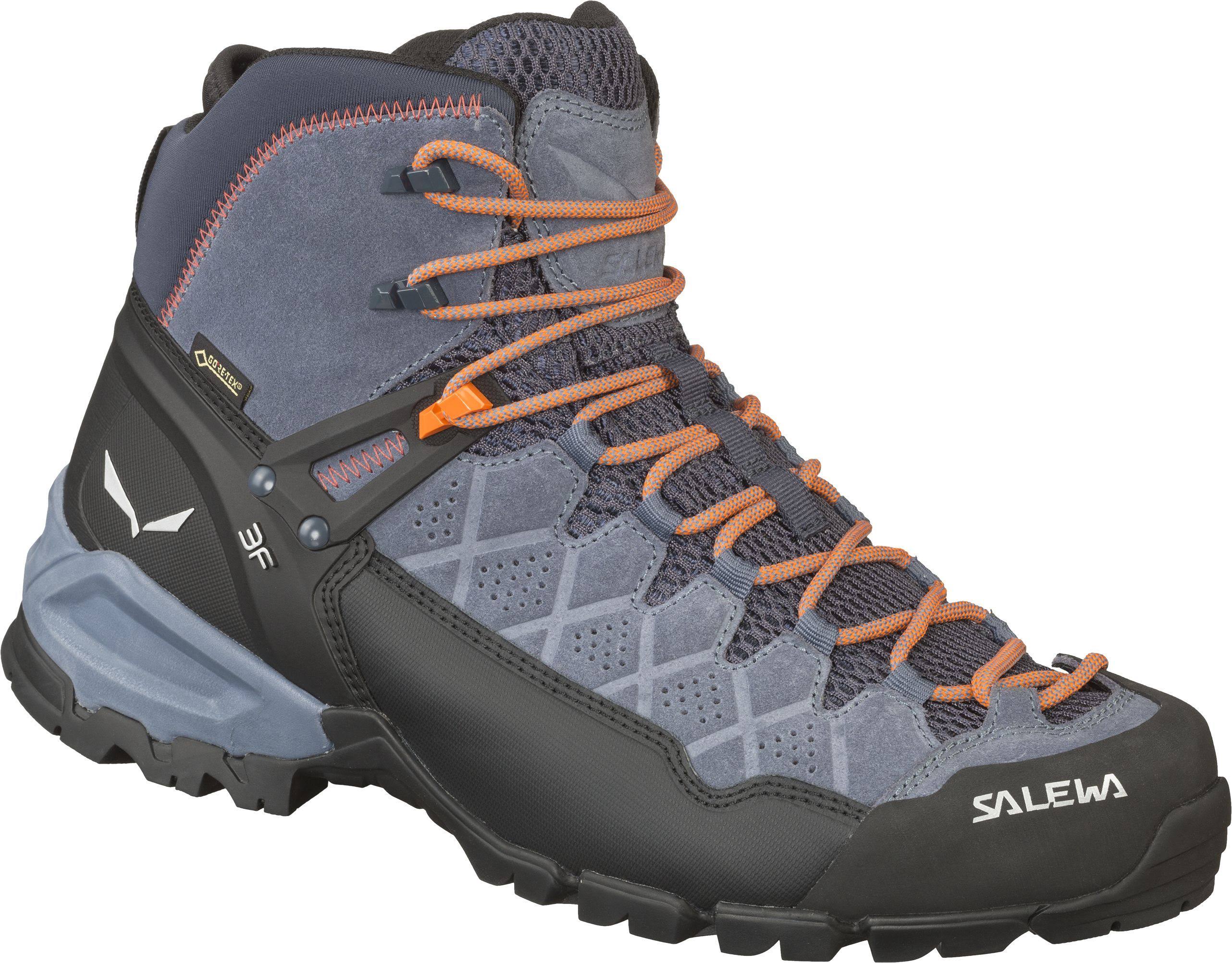 Salewa Alp Trainer Mid GTX - Men&s Ombre Blue/Fluo Orange / 10