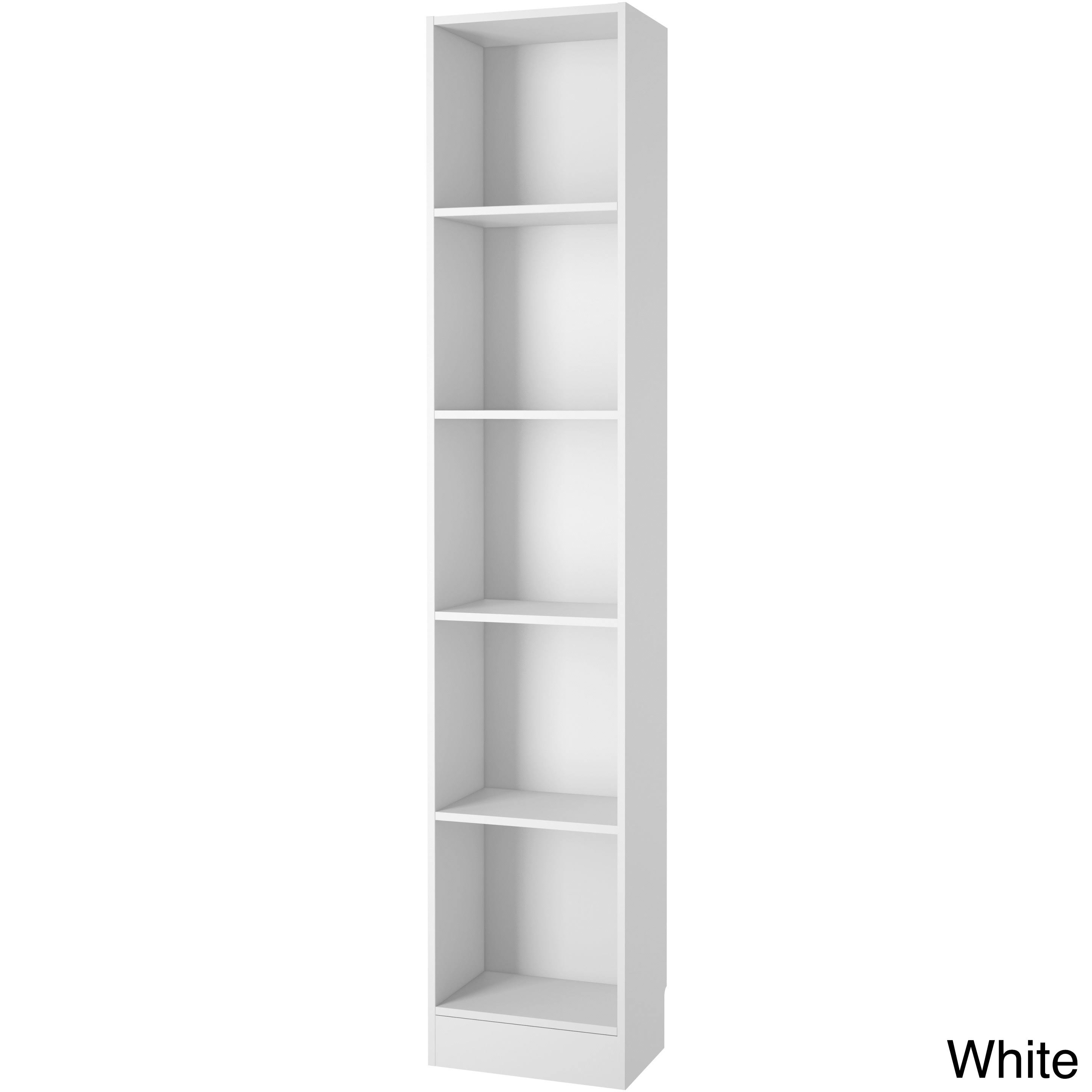 Porch & Den Kern Alethea Tall Narrow 5-Shelf Bookcase