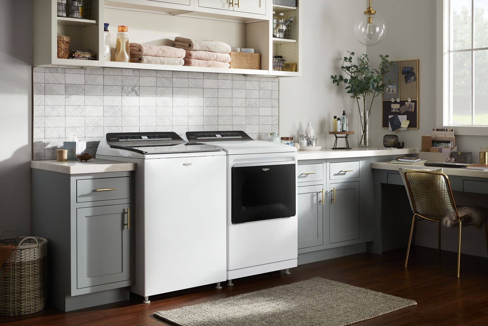 Whirlpool 7.4 Cu. ft. Smart Capable Top Load Electric Dryer - White