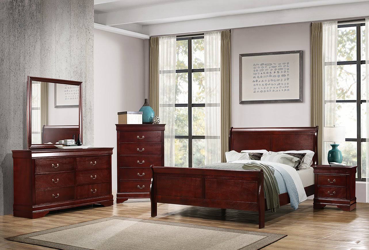 Coaster Furniture Louis Philippe Cherry Full Sleigh Bed