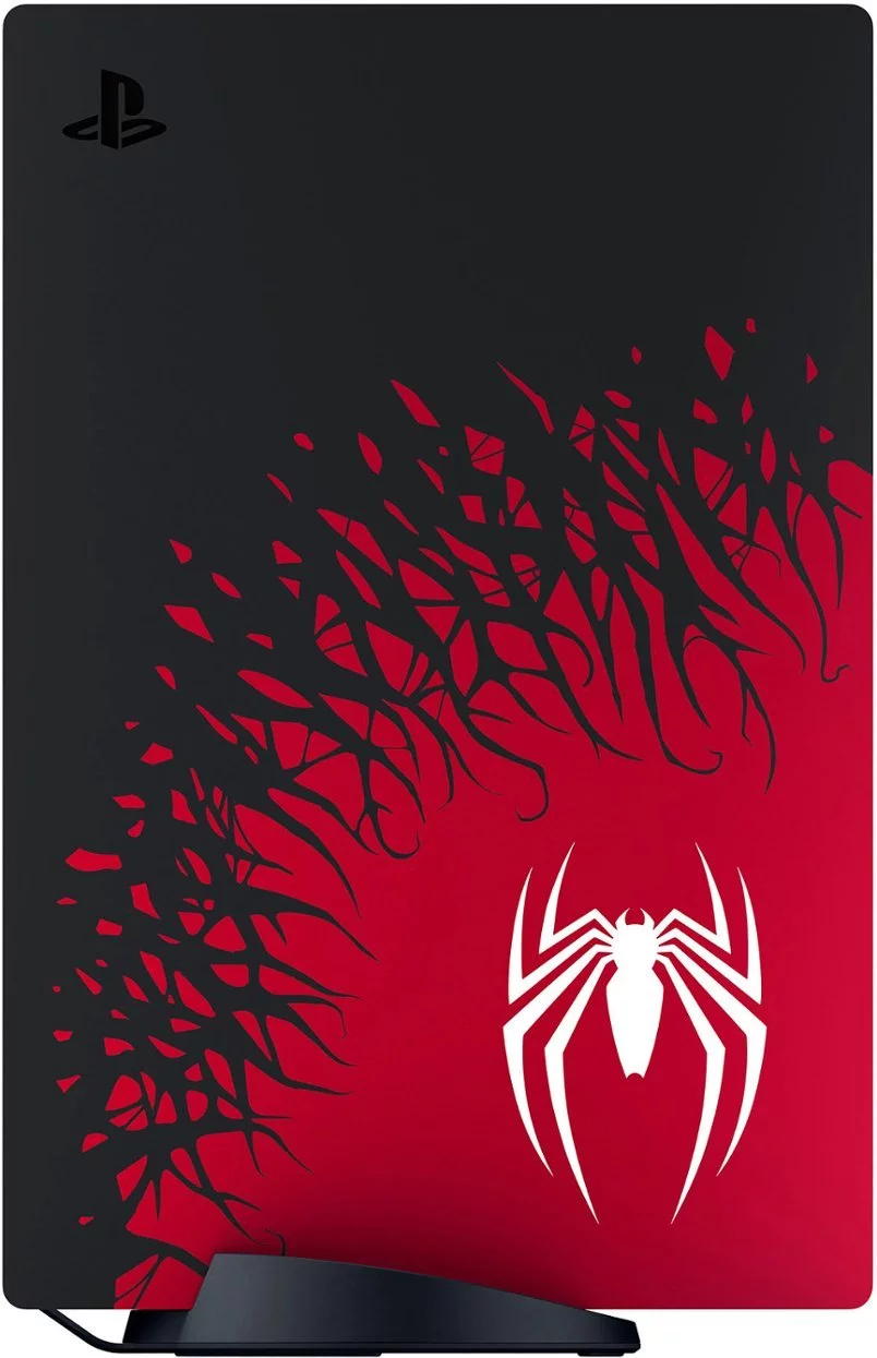 PlayStation 5 Disc Spider-Man 2 Limited Edition Bundle: SpiderMan 2 Console, Controller and Game, with Mytrix Controller Charger - Black/Red, PS5 825GB Gaming Console