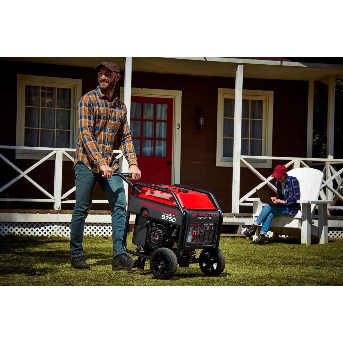 PREDATOR 8750 Watt Open-Frame Inverter Generator with CO SECURE Technology, EPA