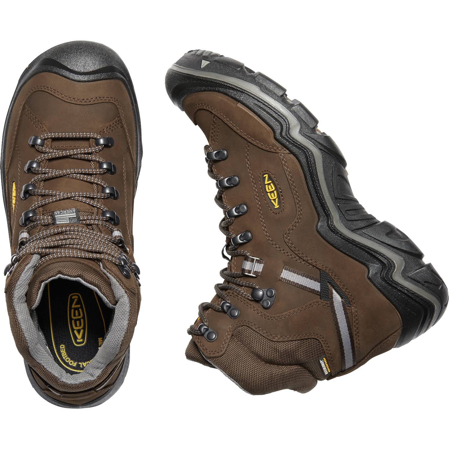 Keen Durand II Mid Waterproof Wide 10 , Cascade Brown/Gargoyle (Men&s)