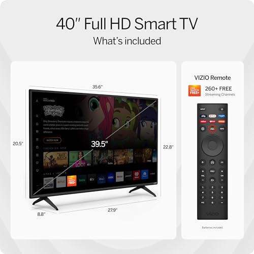 VIZIO D-Series Full HD Smart TV with Apple AirPlay and Chromecast Built-in, Alexa Compatibility, D32h-J, 2022 Model