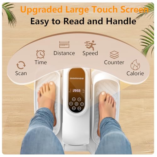 Under Desk Exercise Machine, Electric Leg Exerciser As Seen On TV, 12 Speed Foot Exerciser While Sitting for Seniors, Portable Mini Seated Pedal Exerciser for Home Office