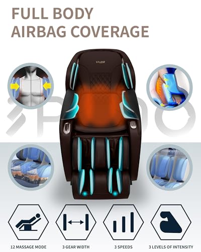 2024 4D Massage Chair Full Body | Zero Gravity Shiatsu Massage Chairs Recliner with AI Voice with Heated SL Track Bluetooth Speaker Airbag Yoga Stretch, Foot Roller Auto Legrest (Beige)