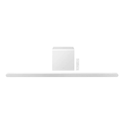 SAMSUNG HW-S50B/ZA 3.0ch All-in-One Soundbar w/Dolby 5.1, DTS Virtual:X, Q Symphony, Built in Center Speaker, Adaptive Sound Lite, Bluetooth Multi Connection, 2022 Black