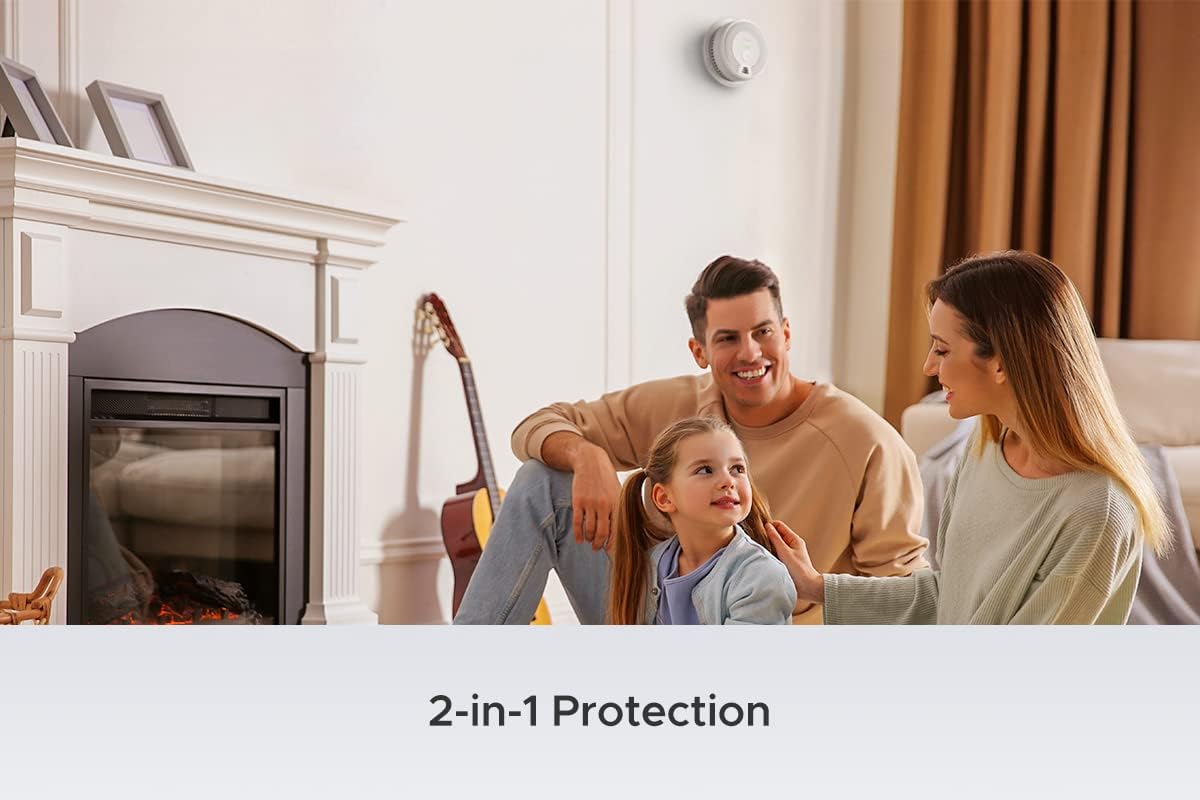 X-Sense Wireless Interconnected Combination Smoke and Carbon Monoxide Detector, 10-Year Battery Powered Fire and CO Alarm, SC06-W, Pack of 6