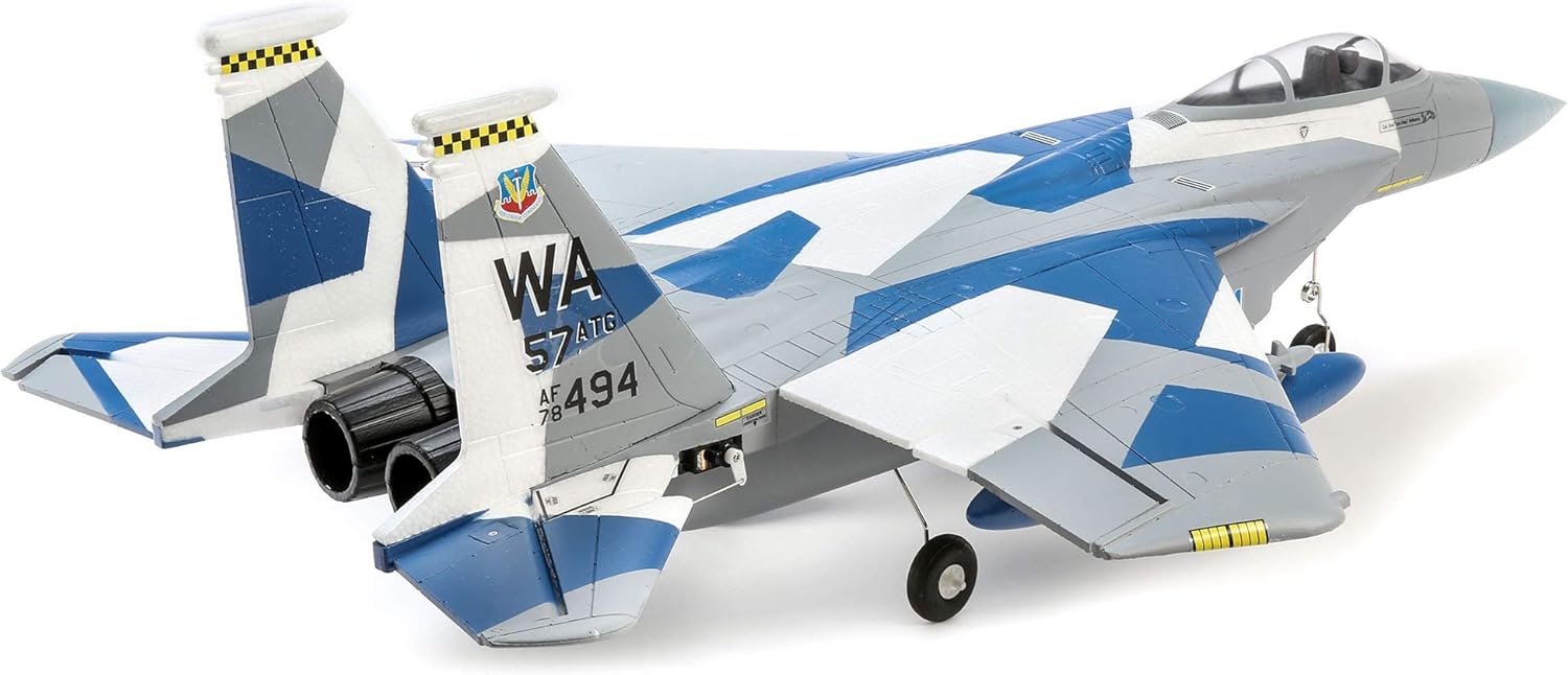 E-flite RC Airplane F-15 Eagle 64mm EDF BNF Basic Transmitter Battery and Charger not Included with AS3X and Safe Select EFL9750