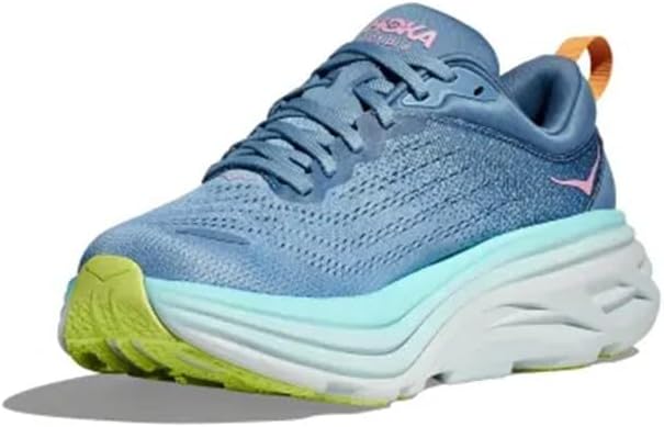 HOKA ONE ONE Womens Bondi 8 Textile Shadow Dusk Trainers 9.5 US