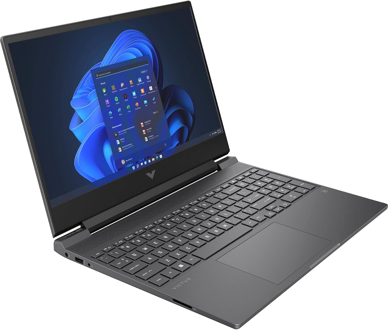 HP Victus 15.6" 144Hz FHD Gaming Laptop Computer, Hexa-Core AMD Ryzen 5 7535HS (Beat i5-13420H), 16GB DDR5 RAM, 512GB PCIe SSD, GeForce RTX 2050, WiFi6, BT5.3, Backlit Keyboard, Windows 11 Pro, BROAGE