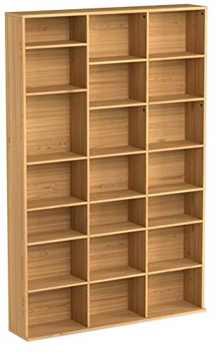 Atlantic Oskar Adjustable Media Wall-unit - Holds 756 CDS 360 DVDs or