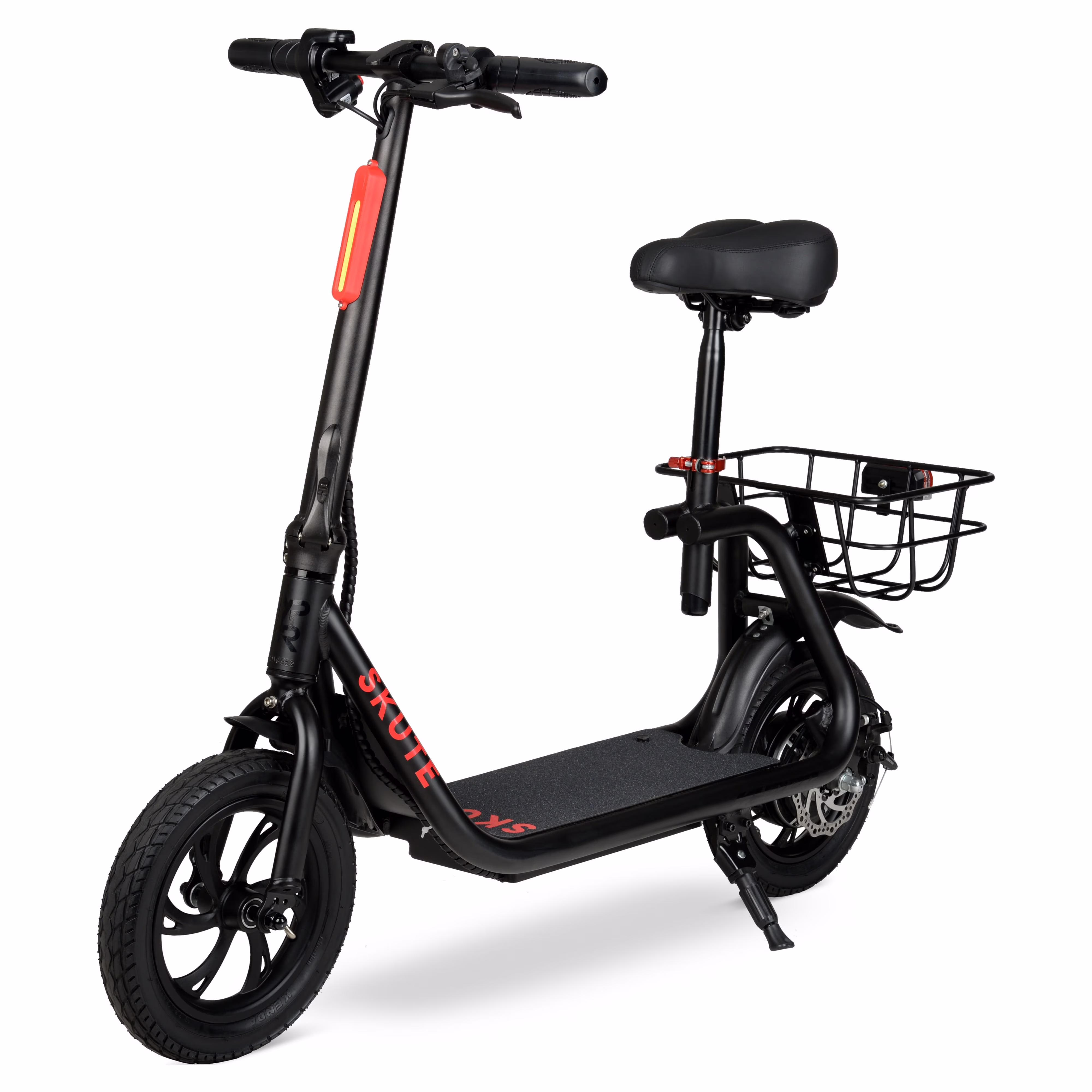 Hyper 36V Skute Commute 12" Seated Electric Scooter with Basket, 250W Motor, 13 Years+, Max Speed 15mph