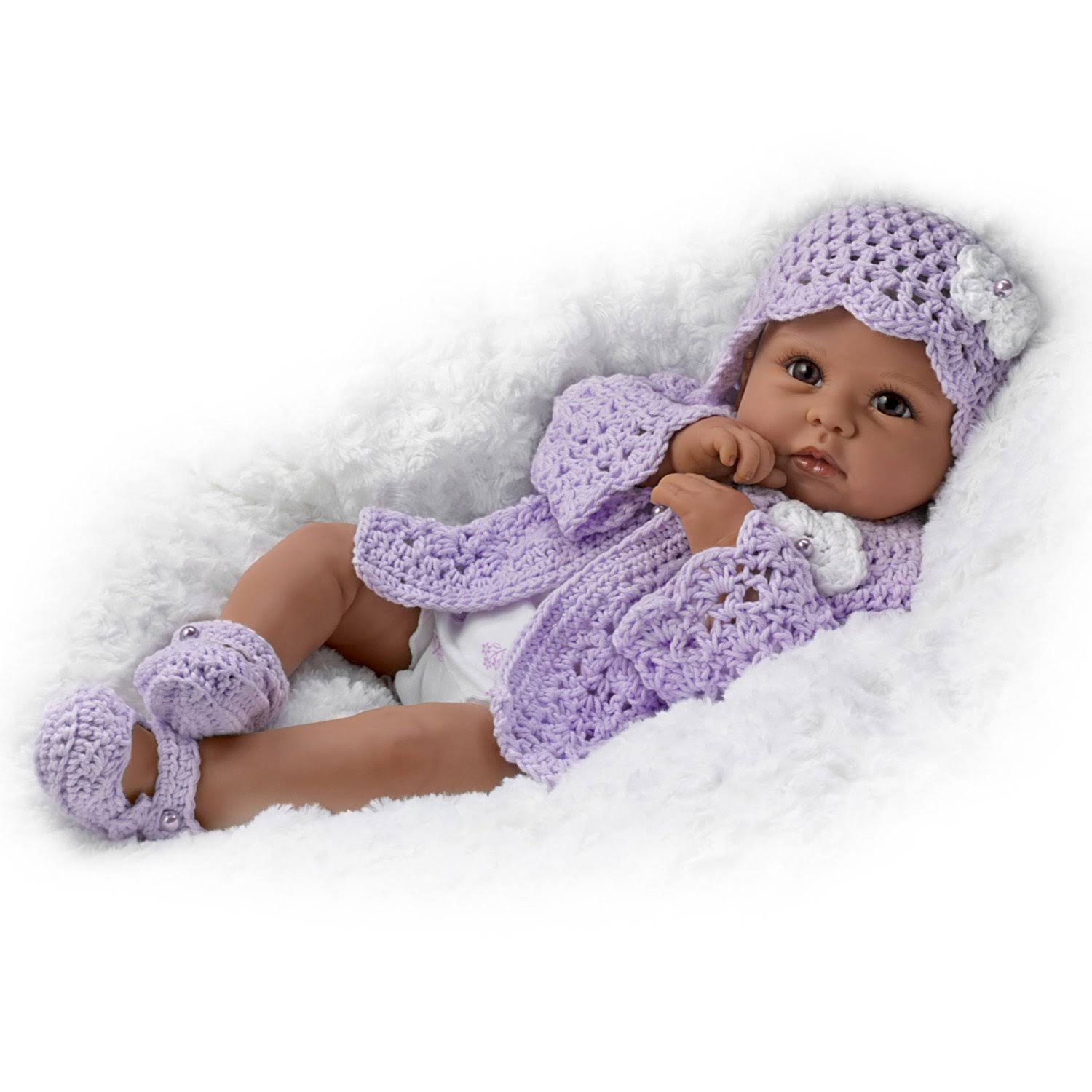 18x22 Linda Murray Tiana Goes to Grandma&s Lifelike African-american Baby Girl Doll by The Ashton-Drake Galleries