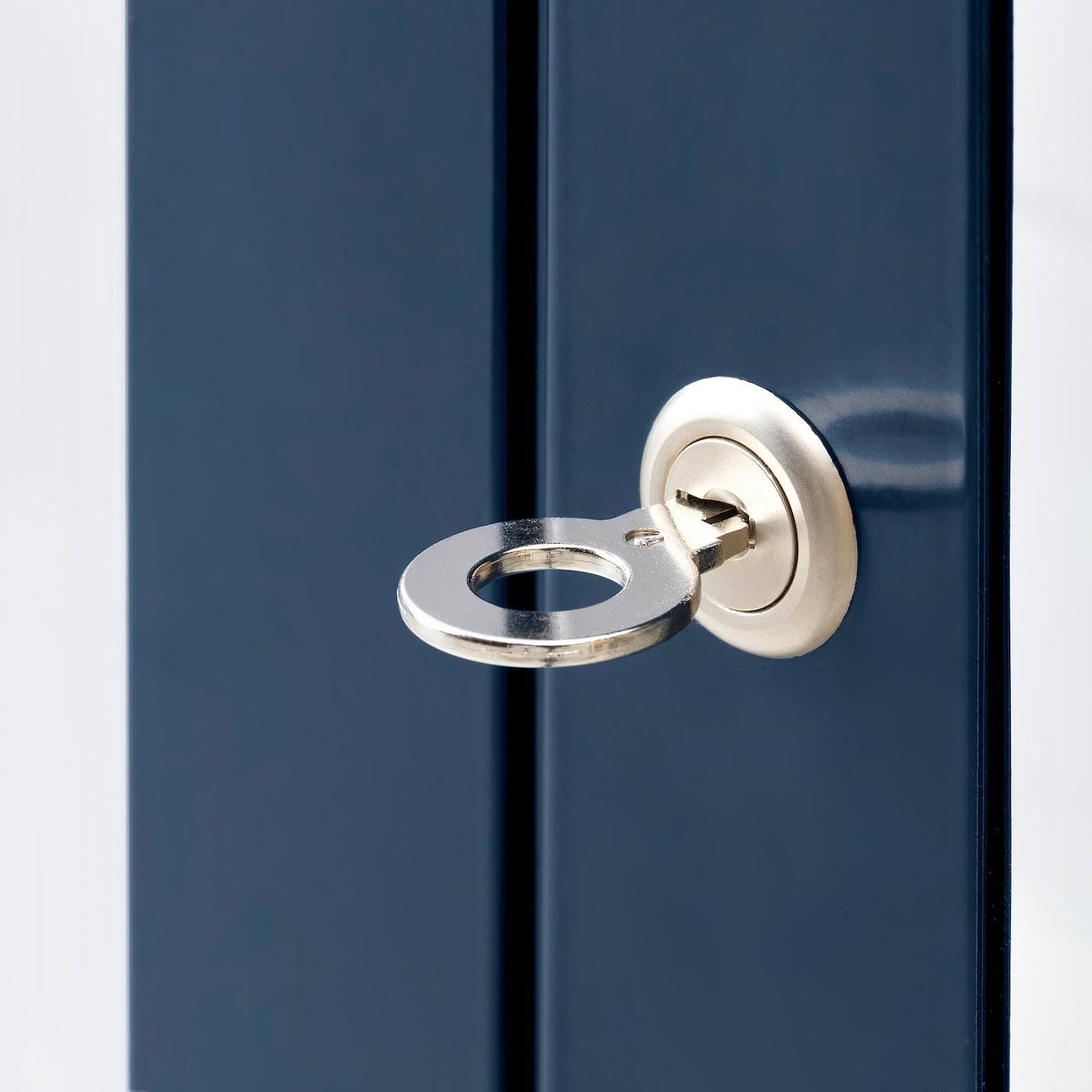 IKEA - FABRIK?R Glass-Door Cabinet, black-blue, 31 7/8x44 1/2