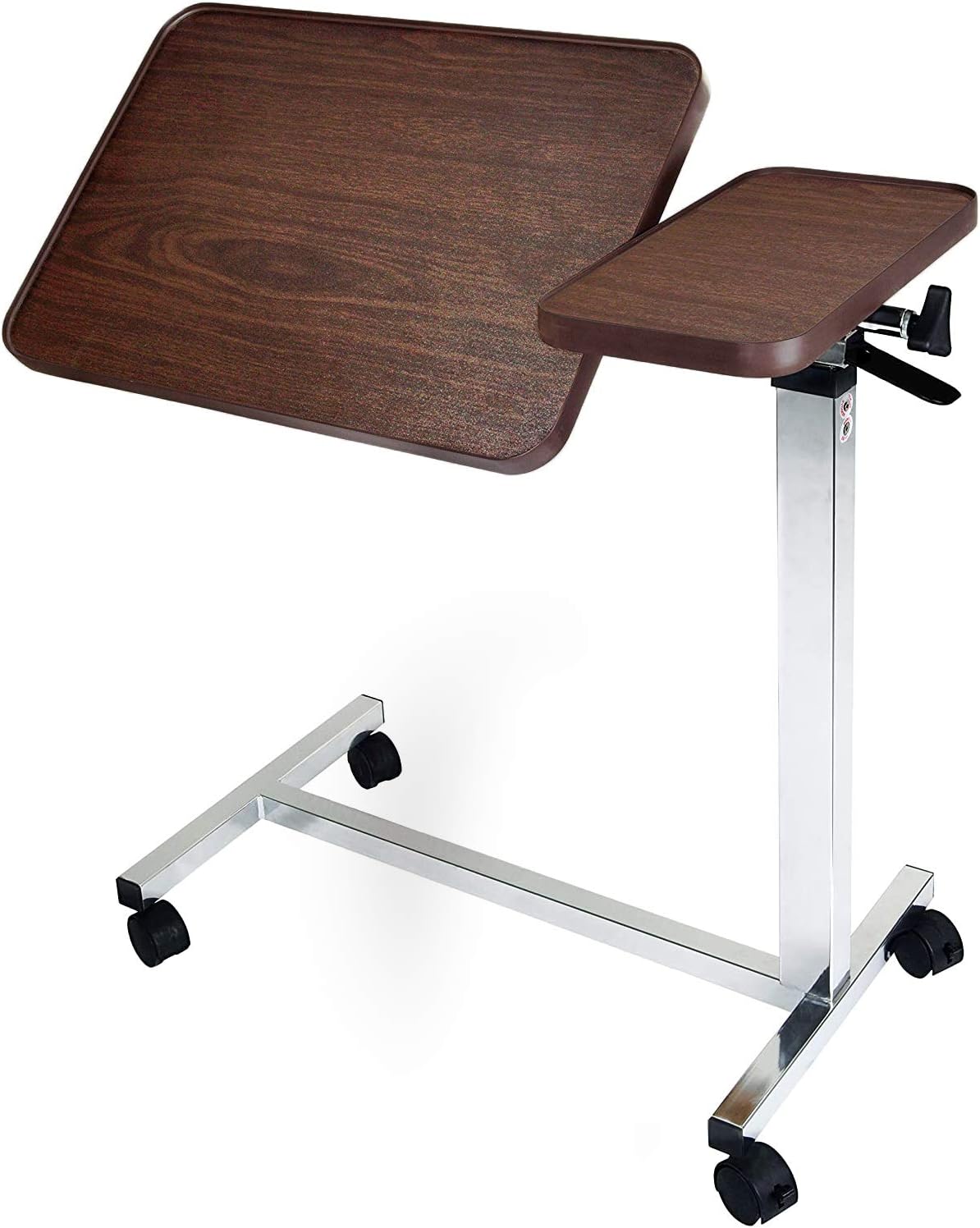 Vaunn Tilt Top overbed Table, 1 Count (Pack of 1), Brown Matte Pack of 2