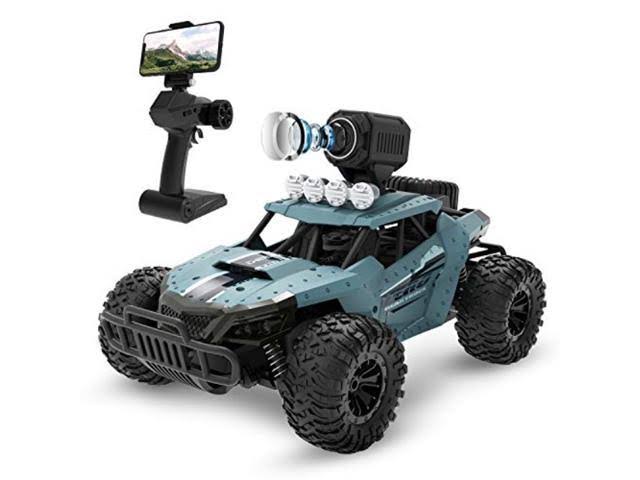 Deerc RC Cars De36w Remote Control Car with 720p HD FPV Camera, 1/16 Scale Off-Road Remote Control Truck, High Speed Monster Tru