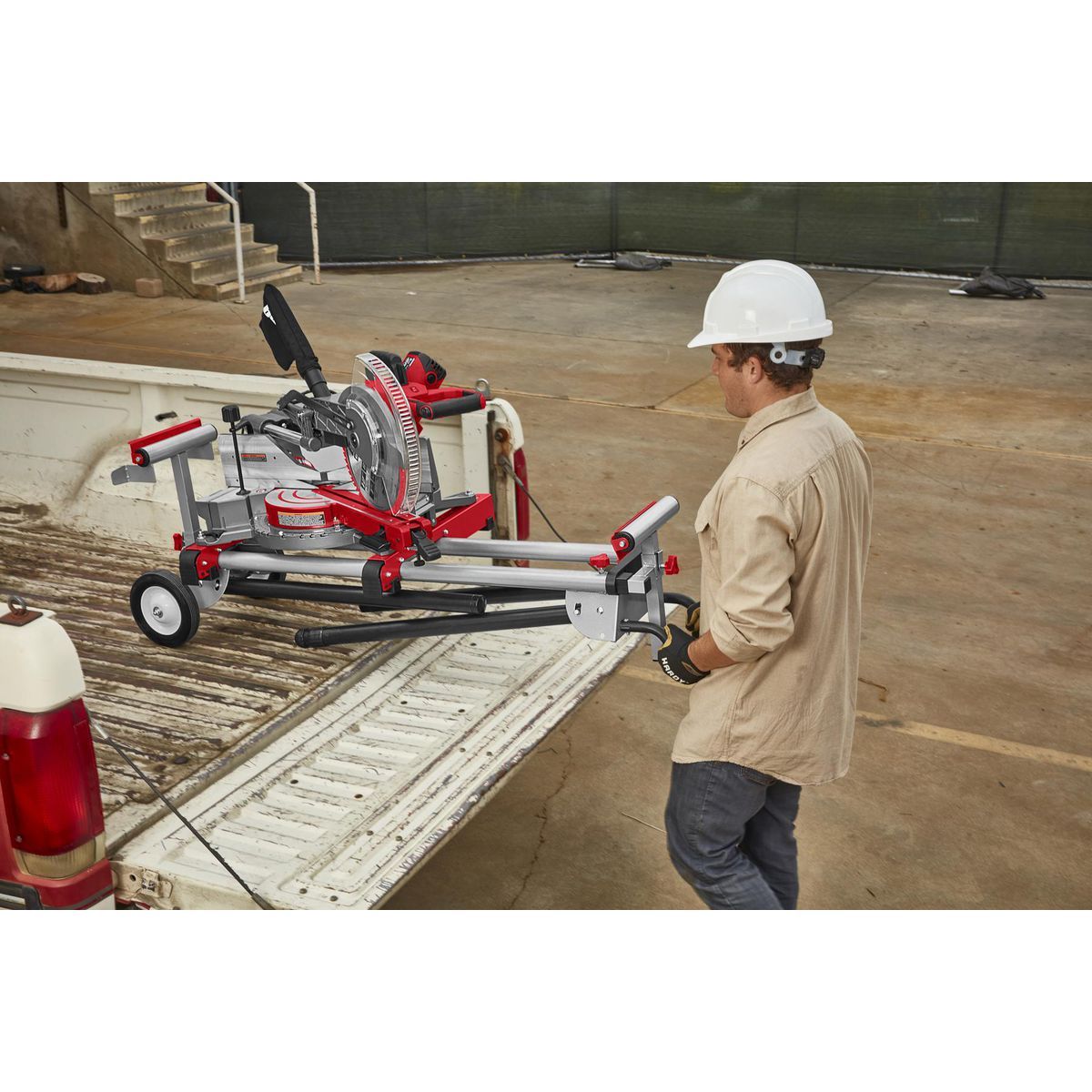 BAUER 400 lb. Mobile Folding Miter Saw Stand