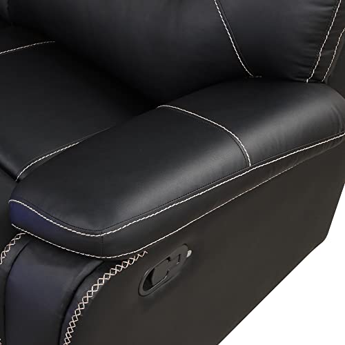 PU Leather Living Room Set Manual Reclining Sectional Sofa w/Infinite Lounge&Metal Frame for Home Office,Multi-functional Leisure Sofa Recliner Couch w/LED,Cup Holders&Hidden Arm Storage for 6 (Brown)