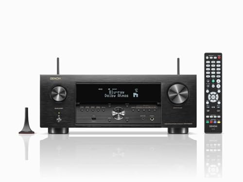 Denon AVR-X3800H 9.4-Ch Receiver - 8K UHD Home Theater AVR (105W X 9) Built-in Bluetooth, Wi-Fi & HEOS Multi-Room Streaming, Dolby Atmos, DTS:X, IMAX Enhanced & Auro 3D