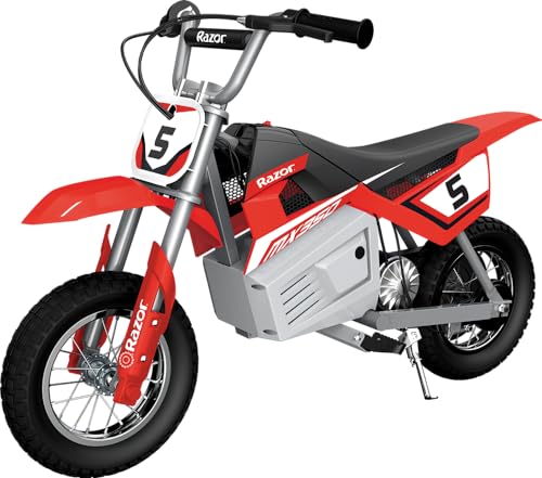 Razor MX350 Dirt Rocket Electric Motocross Bike, Blue, 10-12 inches