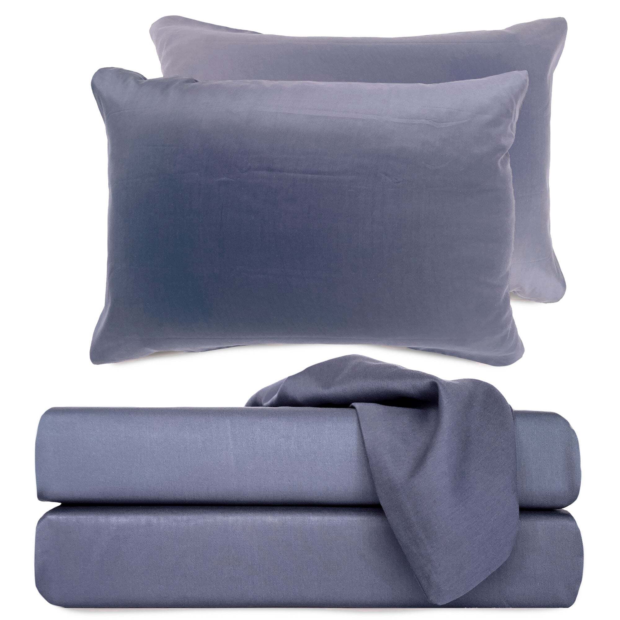 BedVoyage Luxury 100% viscose from Bamboo Bed Sheet Set, Queen - Platinum
