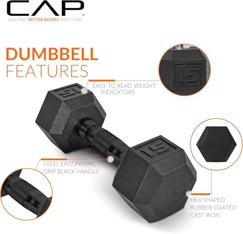 CAP Barbell 150 lb Dumbbell Set with 2-Tier Rack | Multiple Options