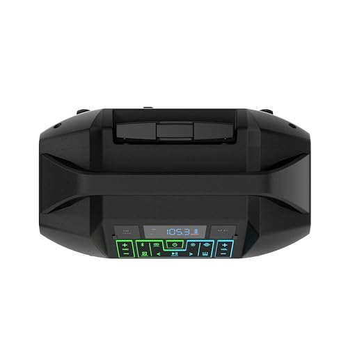 ION Block Rocker - Portable Bluetooth Outdoor Party Speaker with Karaoke Microphone, Battery, 4 Speakers, Radio, USB Port, App, Water-Resistant, 120W