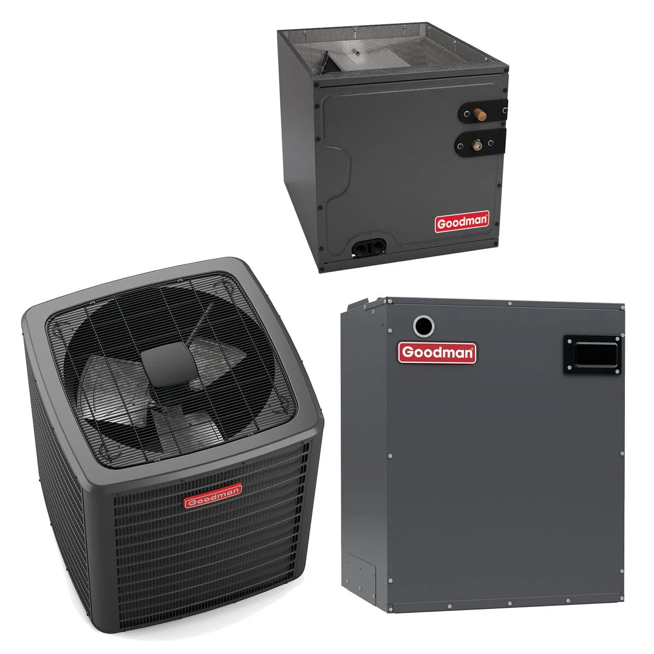 Goodman Classic Series 4 Ton 14.5 SEER2 Air Conditioning System (2000 CFM) - GSXB404810 - CAPT4961D4 - MBVC2001AA-1