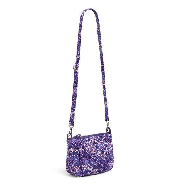 Vera Bradley Carson Mini Shoulder Bag, Purple, Regal Rosette