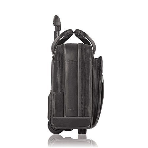 Solo Walker Leather Rolling Laptop Bag, Tan