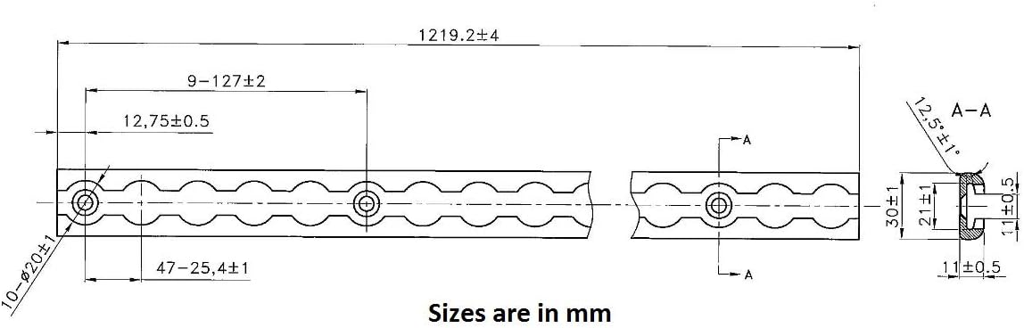 Mytee Products Heavy Duty Aluminum 4ft L-Track (4 Pcs) w/L-Track Stud Stainless Steel Ring (16 Pcs) Tie Down System for Enclosed Trailers and Cargo Vans