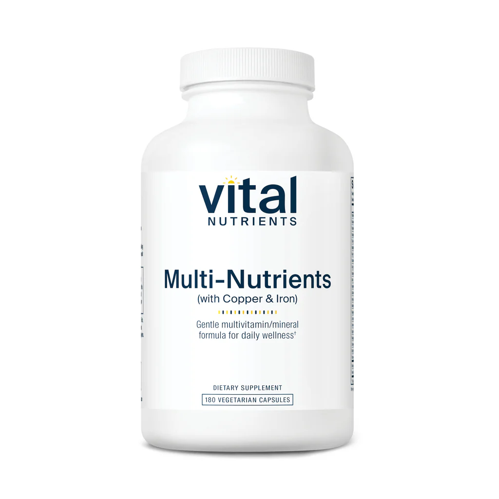 Vital Nutrients Multi-Nutrients (with Copper & Iron) 180vc - Kansas Nuitrition - HNZSDS