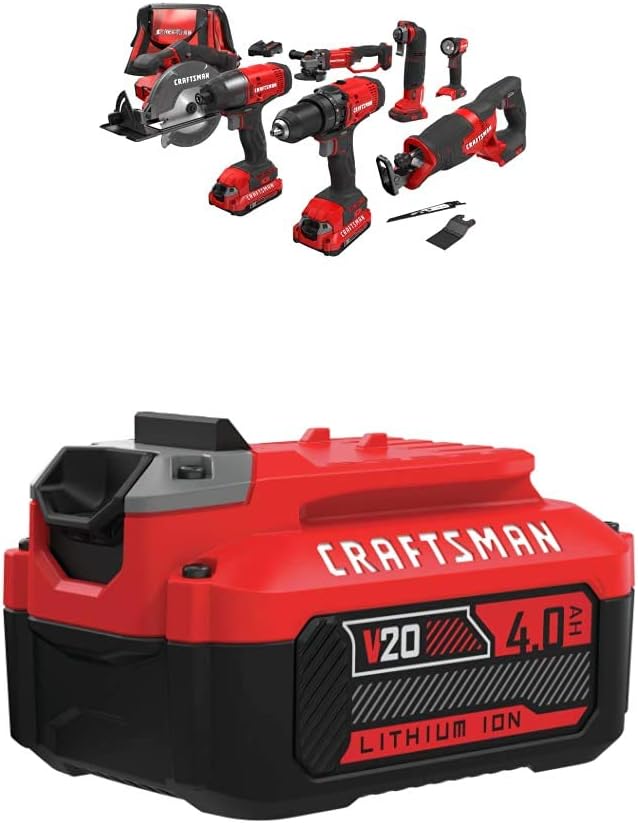 CRAFTSMAN V20* Cordless Drill Combo Kit, 7 Tool (CMCK700D2)