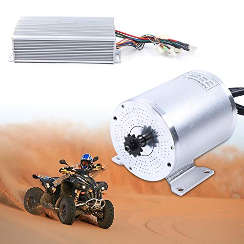 72V 3000W Electric Brushless DC Motor Complete Kit 5800RPM High-Speed Electric Motor with 60A 24WF Mosfet Controller for Electric Bike Scooter Bicycle Motorcycle Mid Drive Go Kart DIY