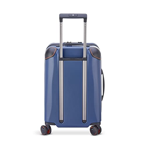 DELSEY Paris Cactus Hardside Luggage with Spinner Wheels, White/Blue, Carry-On 19 Inch