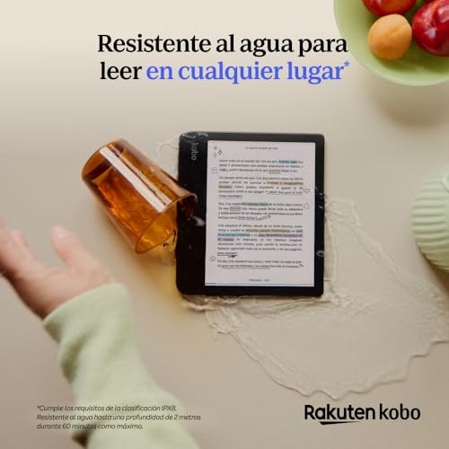 Kobo Libra Colour | eReader | 7” Glare-Free Colour E Ink Kaleido™ 3 Display | Dark Mode Option | Audiobooks | Waterproof | White