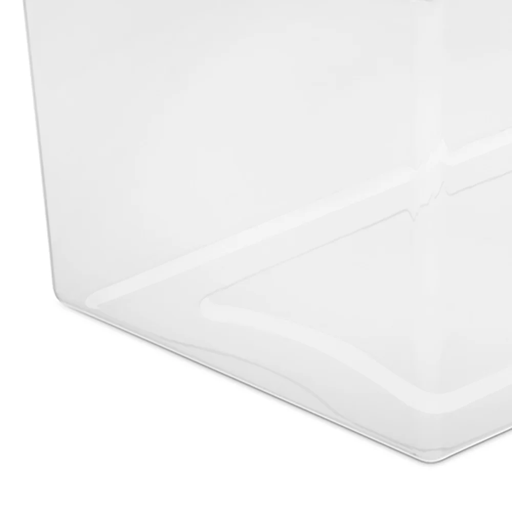 Sterilite 64 qt Clear/Red Latching Storage Box 13.5 in. H X 23.75 in. W X 16 in. D