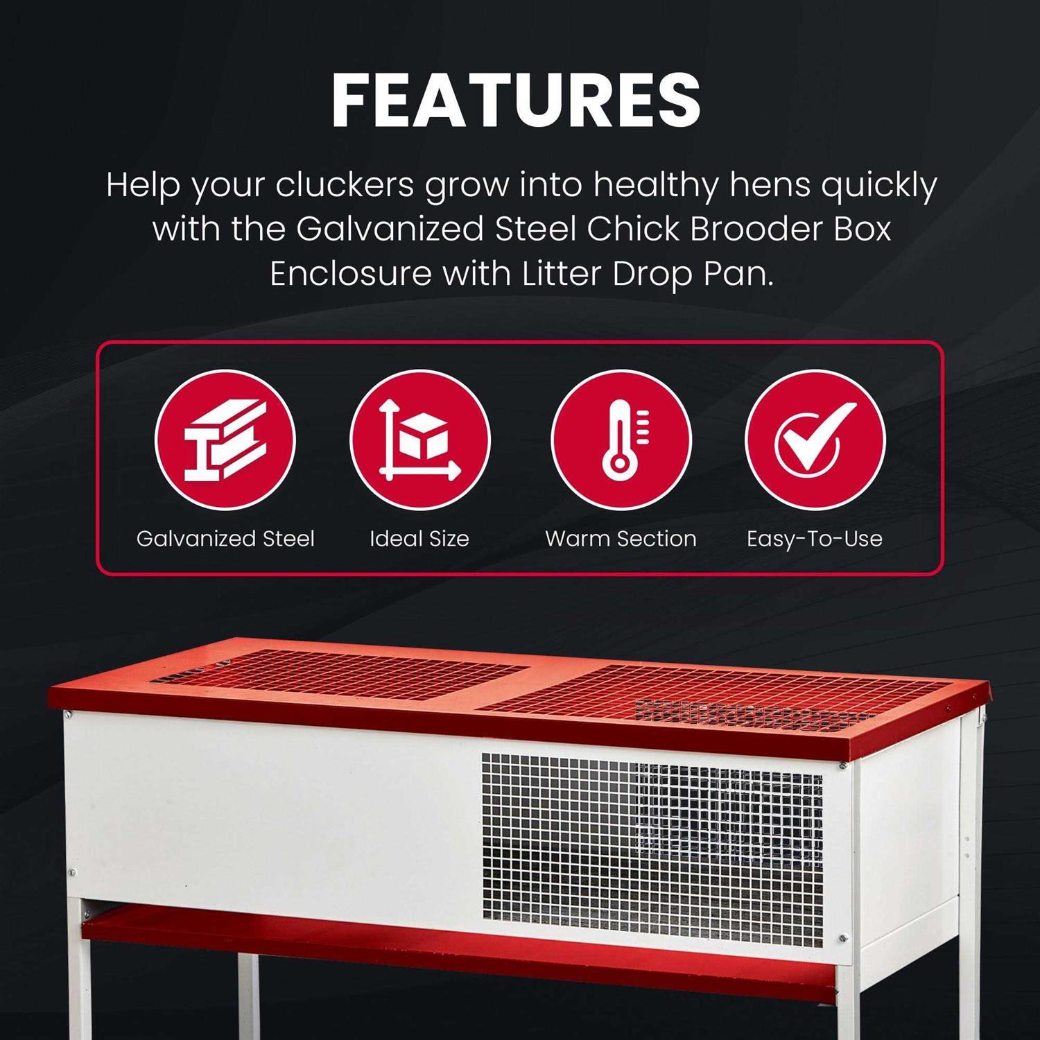 Little Giant Chick Brooder Box Galvanized - Pet Supplies online store