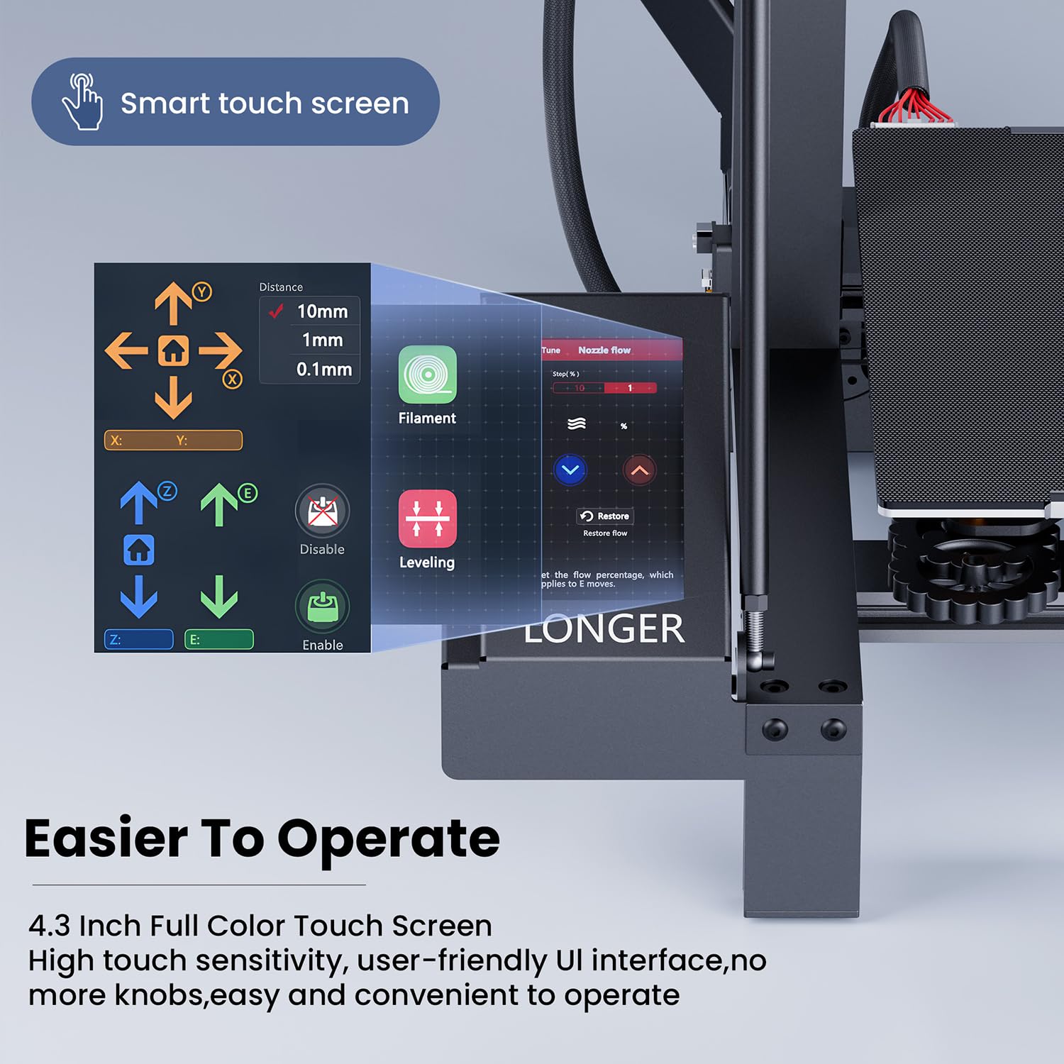 Longer LK5 Pro 3D Printer, FDM 3D Printer with Large Build Size 11.8x11.8x15.7in, 95% Pre-Assembled, Fully Open Source, Resume Printing, Silent Mainboard. Ideal for DIY Home and School Printing