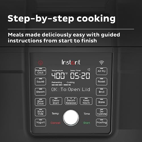 Instant Plastic Duo Crisp Ultimate Lid 13 In 1 Programmable Outer Lid Automatic pressure cooker