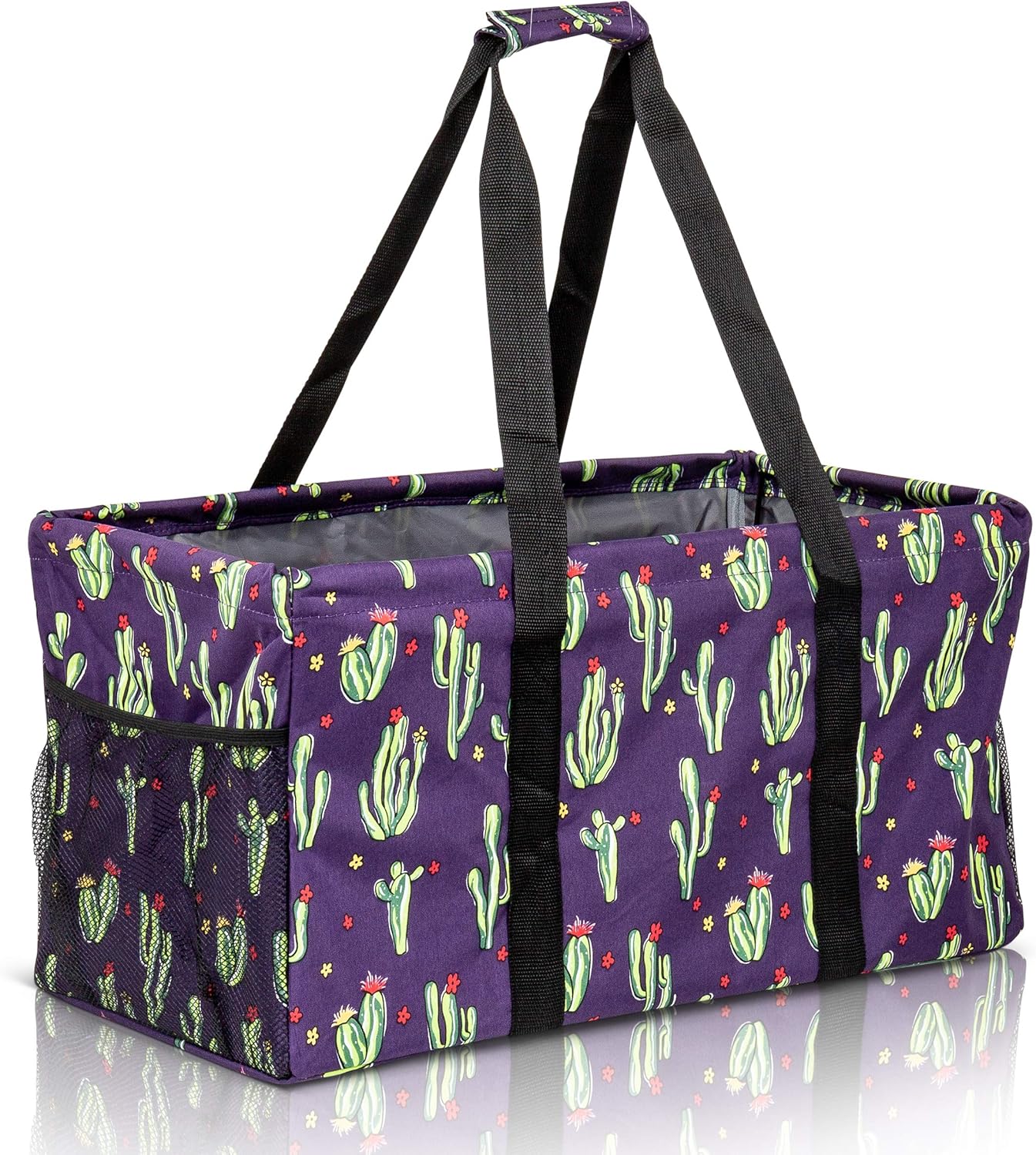 Extra Large Utility Tote Bag - Oversized Collapsible Pool Beach Canvas Basket