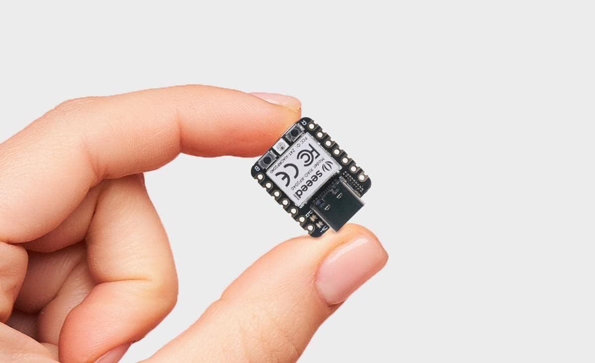 Seeed Studio XIAO RP2040 Microcontroller, with Dual-Core ARM Cortex M0+ Processor, Supports Arduino, MicroPython and CircuitPython with Rich Interfaces.