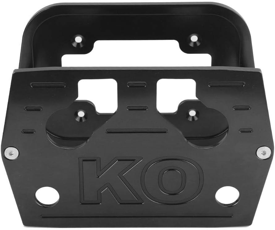 Yctze Stainless Steel Battery Tray Hold Down for Optima 34/78 Battery Red Yellow Top(Black) optima battery hold down,34/78 battery tray,red top battery holder,optima battery tray 75/25,chrome optima