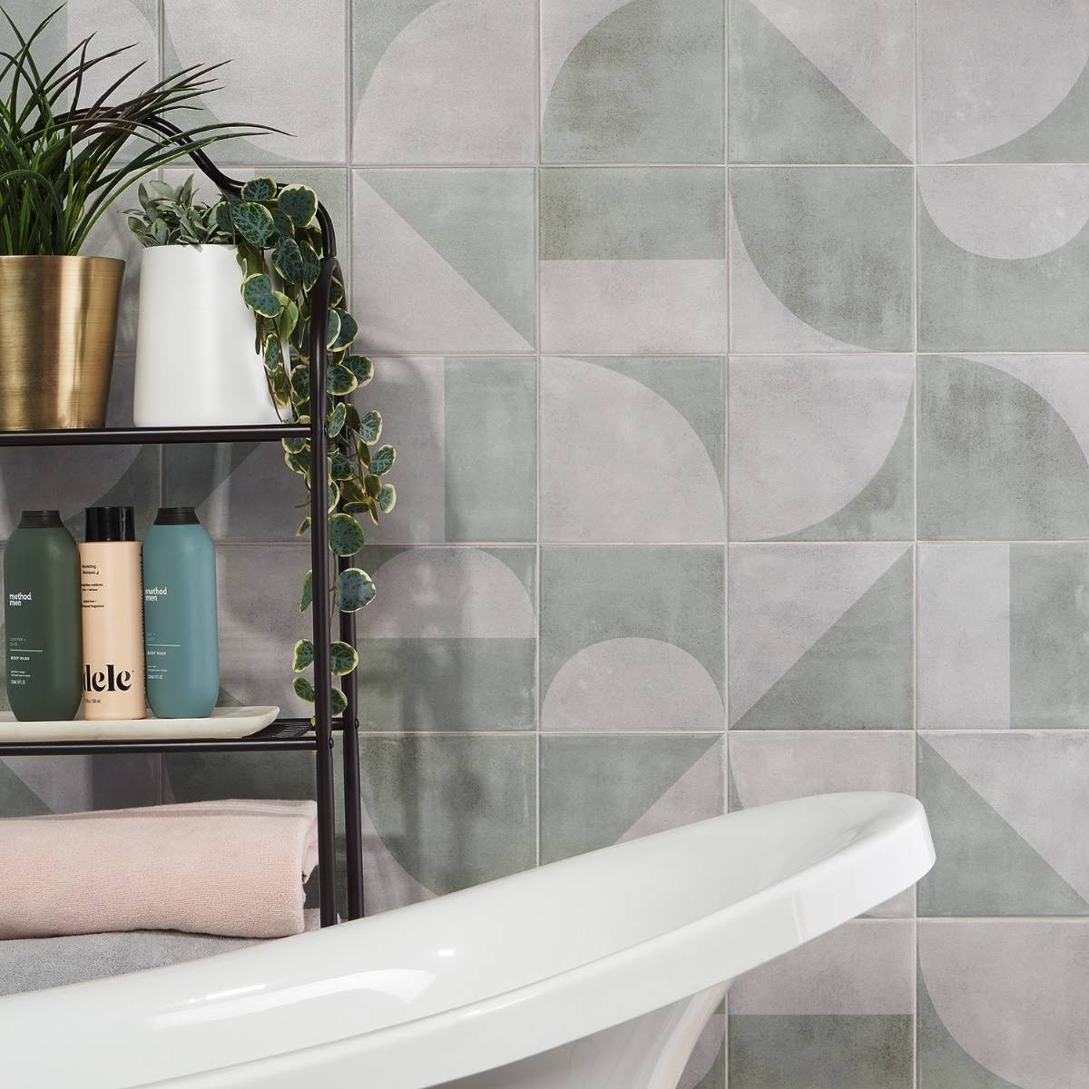 Brando Green 8x8 Matte Porcelain Tile, Backsplash, Wall and Floor