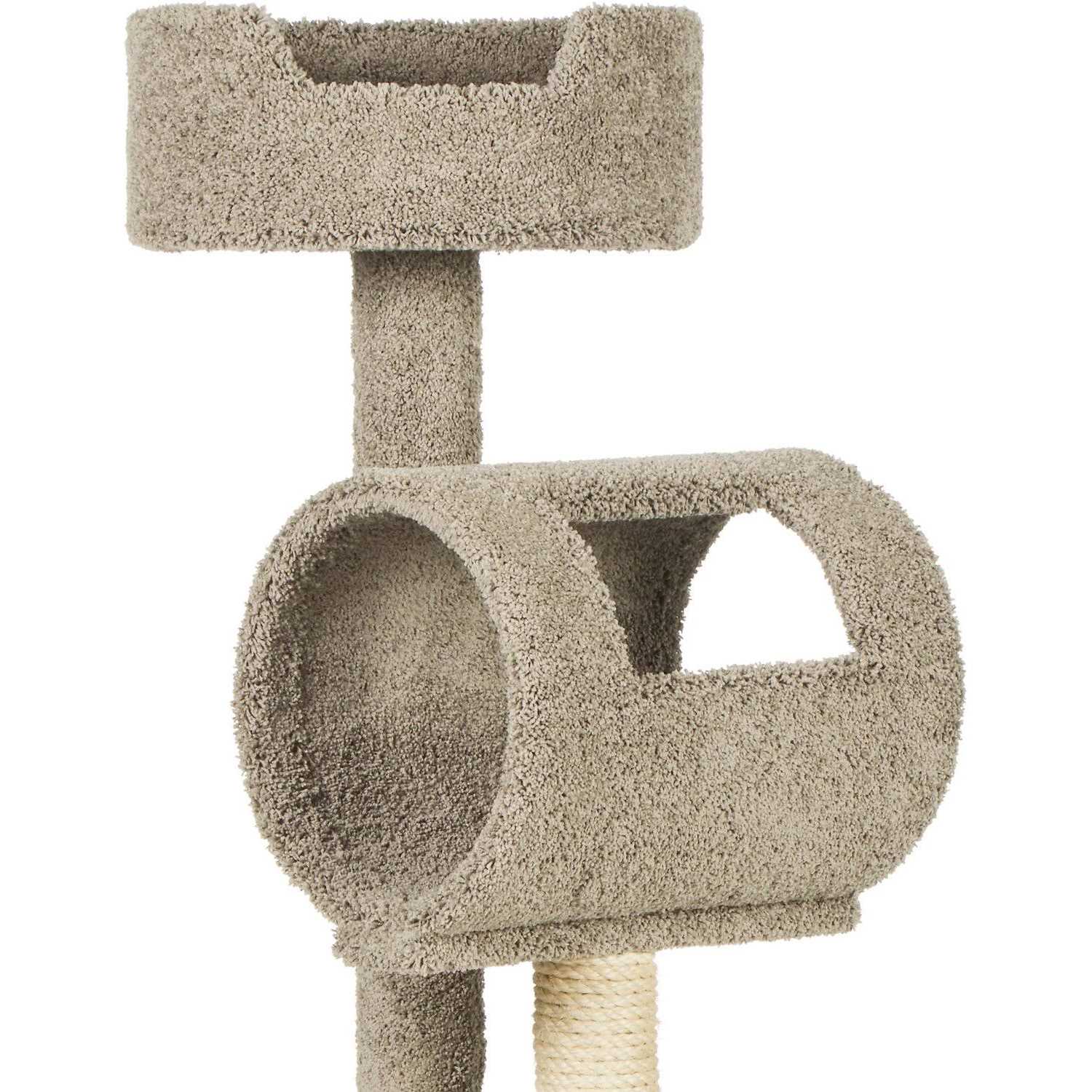 Frisco 69-in Real Carpet Wooden Cat Tree - Pet Supplies online store