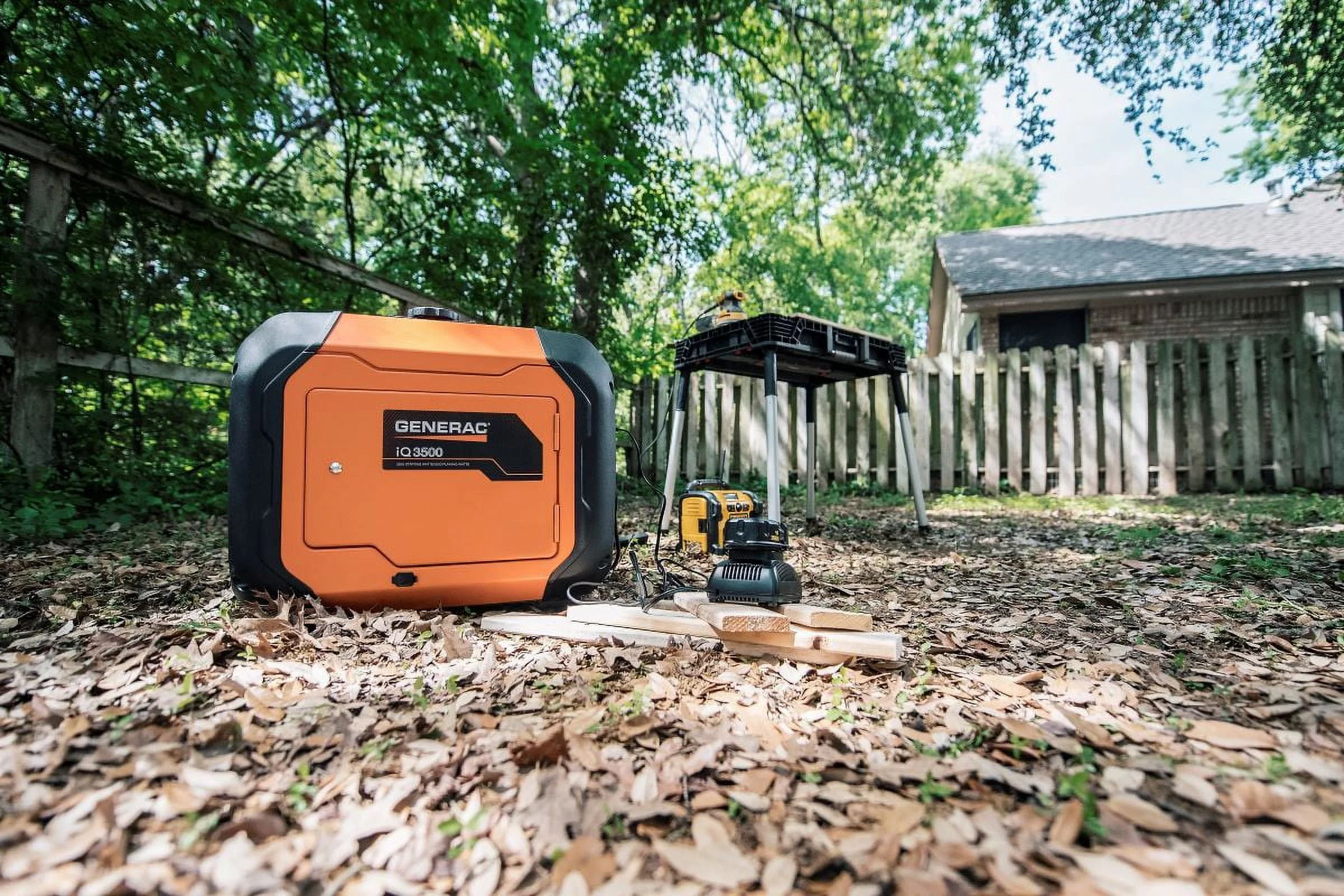 Generac IQ3500 3,500-Watt Ultra-Quiet Electric Start Portable Inverter Generator with PowerRush™ Advanced Technology, 50 State/CSA