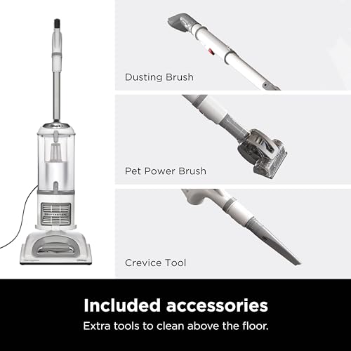 Shark Upright Vacuum, Navigator Lift-Away Deluxe with Large Dust Cup Capacity, HEPA Filter, Swivel Steering, Upholstery Tool & Crevice Tool, Blue, NV360