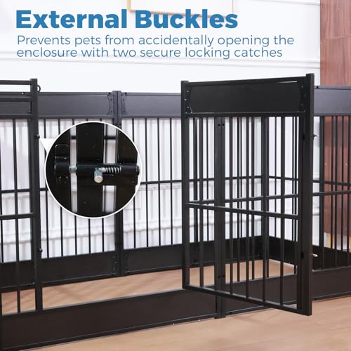 Dog Playpen, 31.5" Height Dog Pen Indoor, Heavy Duty, Safe and Sturdy, Furniture Style Puppy Pen