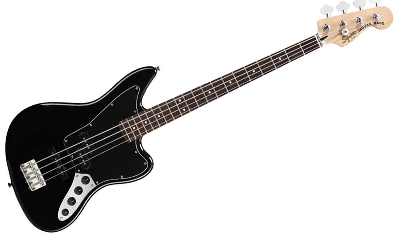 Fender Squier Vintage Modified Jaguar Bass Special Electric Bass Guitar, Black Finish